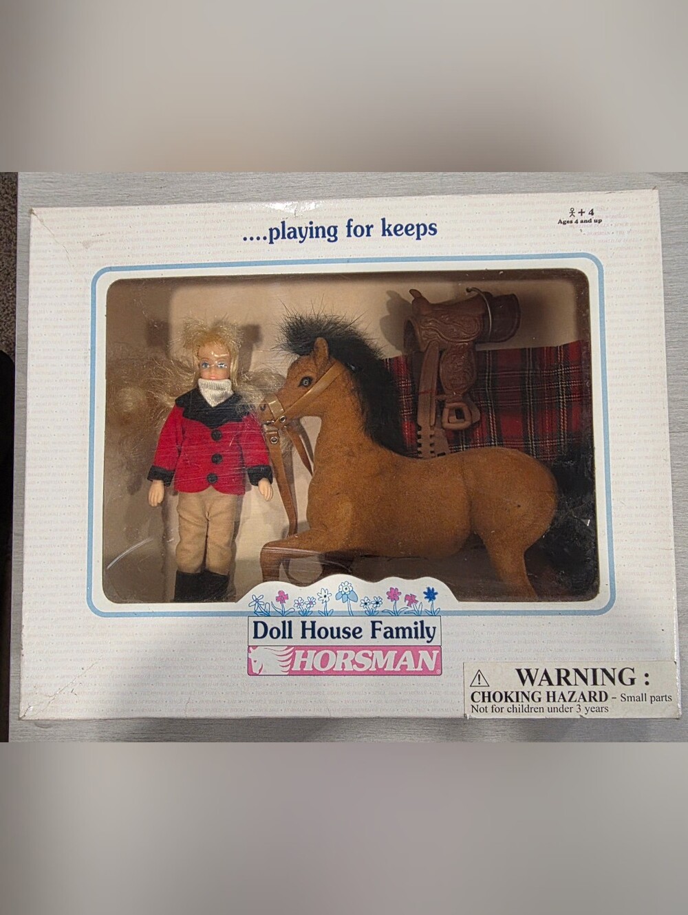 Horsman Doll House Family Marg and Horse Set With Accessories